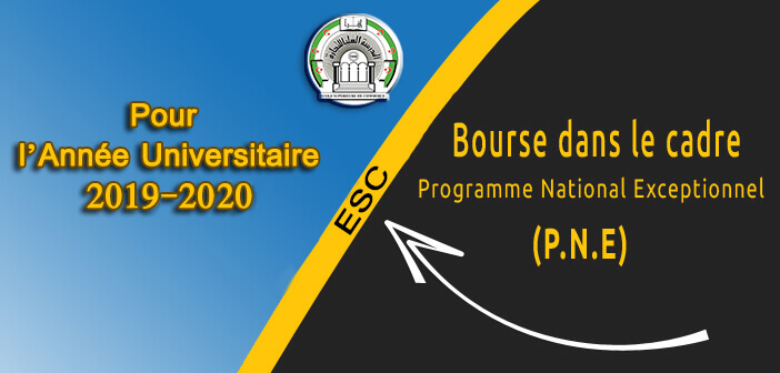 Appel à candidatures : Programme National Exceptionnel (PNE) 2019-2020 (2ème session)